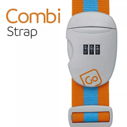 Go Travel Combi Luggage Strap (Blue/Orange)