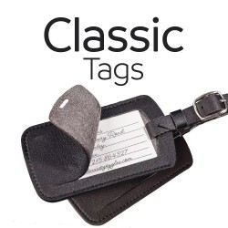 Go Travel Leather TAG Black
