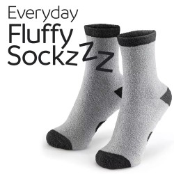 Go Travel Everyday Fluffy Sockzzz (Black)