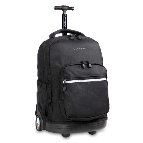 Sunrise Rolling Backpack (18 Inch) Black