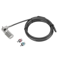 Defcon® 3-in-1 Universal Resettable Combo Cable Lock